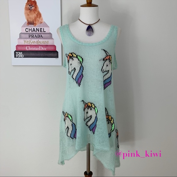 Wildfox Tops - Wildfox Starlite Star Bright Summer Lake Tank